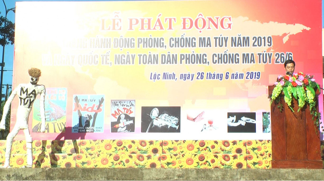 Huyện Lộc Ninh hưởng ứng “Ngày Quốc tế phòng, chống ma túy”  và “Ngày Toàn dân phòng, chống ma túy” 26/6