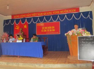 Xã Lộc Khánh tổ chức Hội nghị nhân dân về công tác gia đình năm 2016